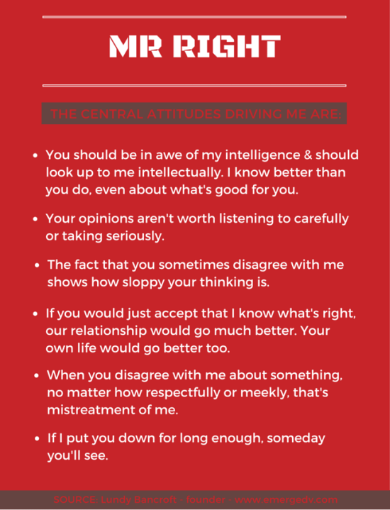 Abusive personality red flags