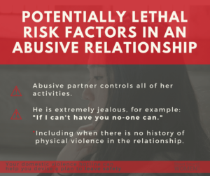 Domestic homicide jealousy risk factor