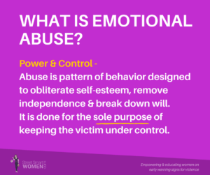 What is emotional abuse
