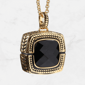 trelawear smart safety jewelry pendant gold